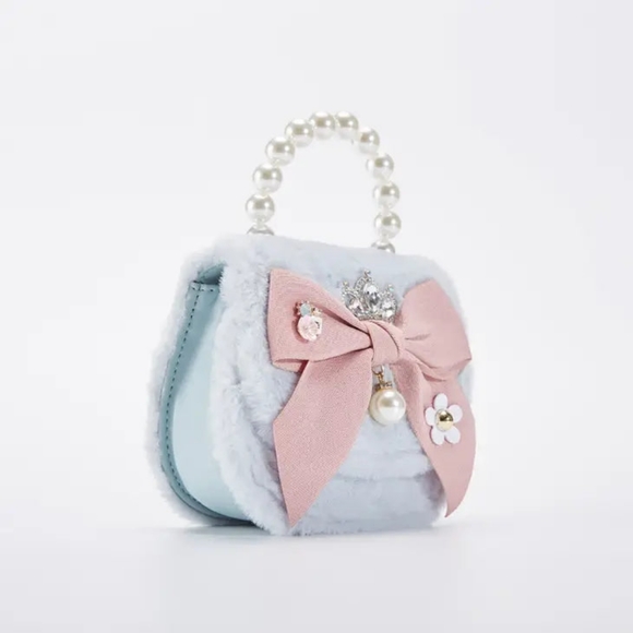 'Princess Charlotte' Blue Purse - Picture 2 of 5